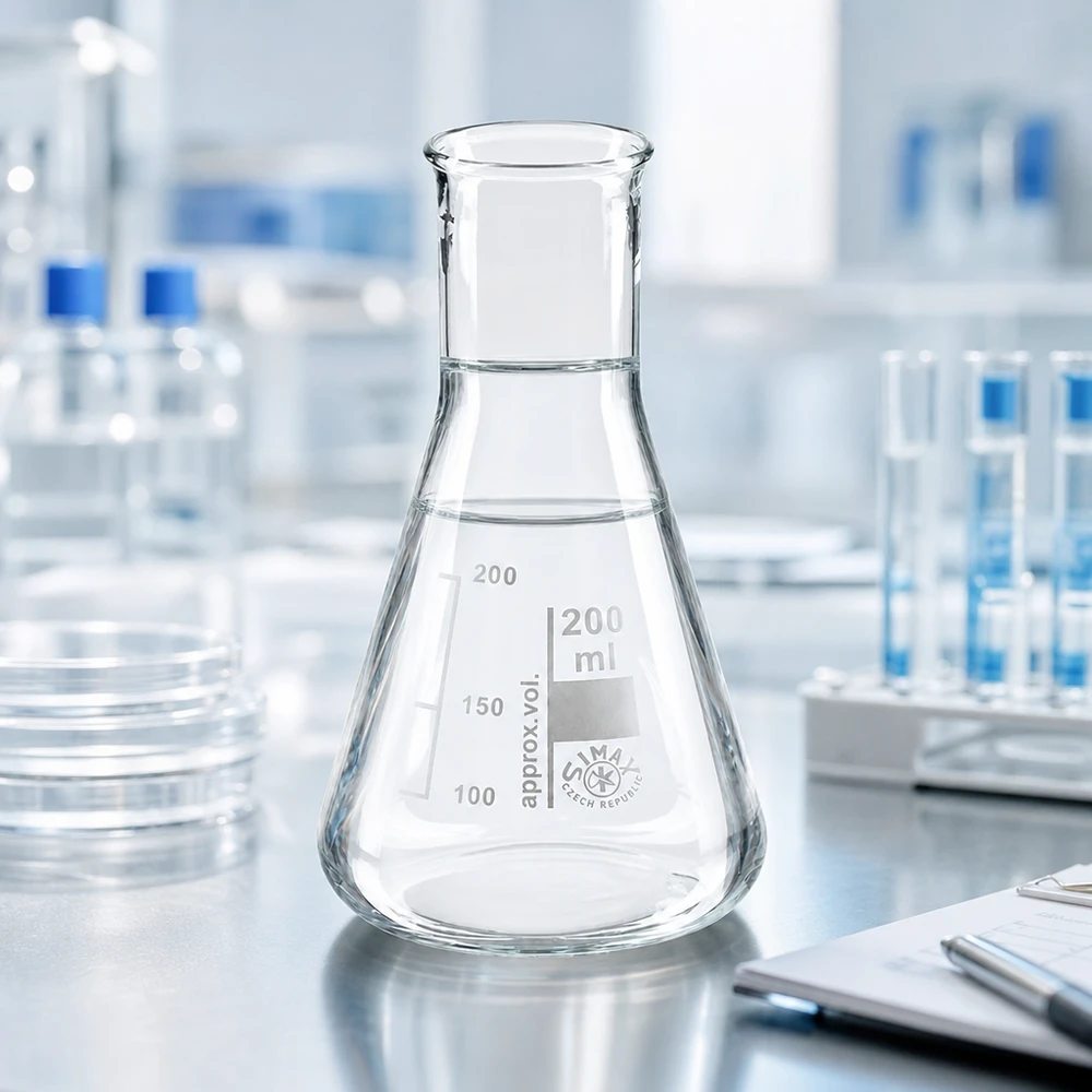 Erlenmeyer-kolbe 200 ml med smal hals Erlenmeyer-kolbe 200 ml med smal hals