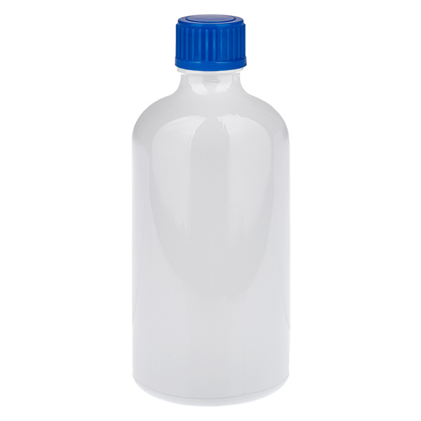 100 ml flaske 11 mm skruelåg blå Standard WhiteLine UT18/100 100 ml flaske 11 mm skruelåg blå Standard WhiteLine UT18/100