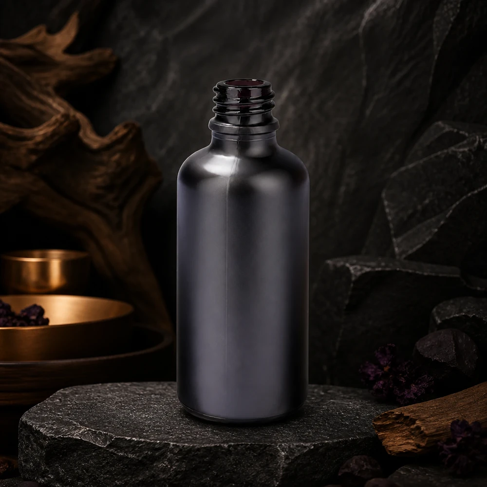 50 ml apoteksflaske BlackLine UT18/50 UNiTWIST Sort 50 ml apoteksflaske BlackLine UT18/50 UNiTWIST med praktisk UNiTWIST-gevind