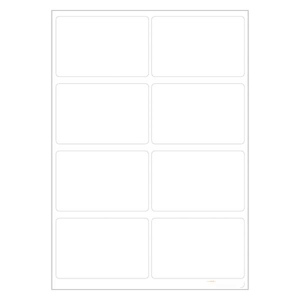 Universal labels hvid (48 klistermærker) 25x40mm | 6 ark = 48 papirklistermærker Universal labels hvid (48 klistermærker) 25x40mm | 6 ark = 48 papirklistermærker
