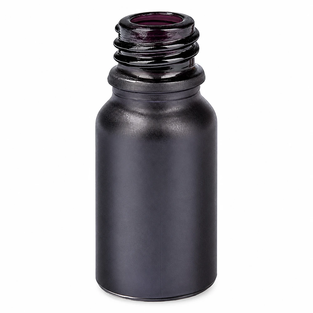 10 ml apoteksflaske BlackLine UT18/10 UNiTWIST 10 ml apoteksflaske BlackLine UT18/10 UNiTWIST i mat sort til professionel opbevaring