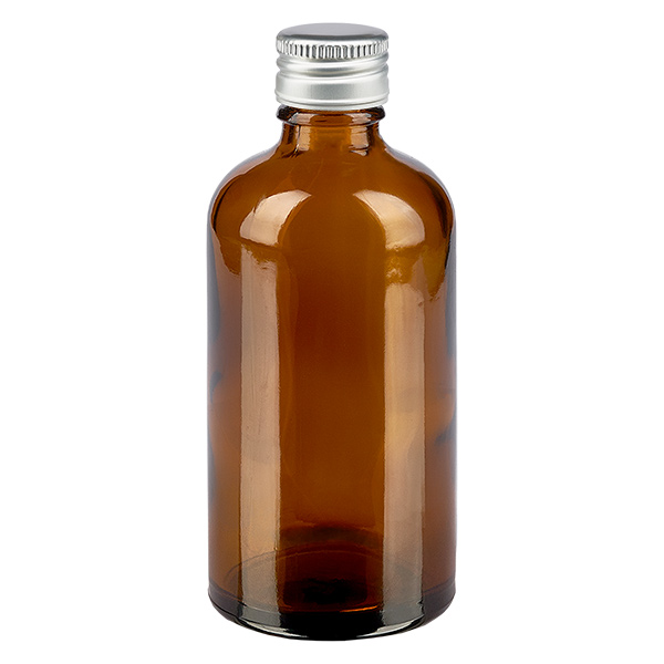 100 ml Flas. 11mm SV Alu-Silb. STD BrunL. UT18/100