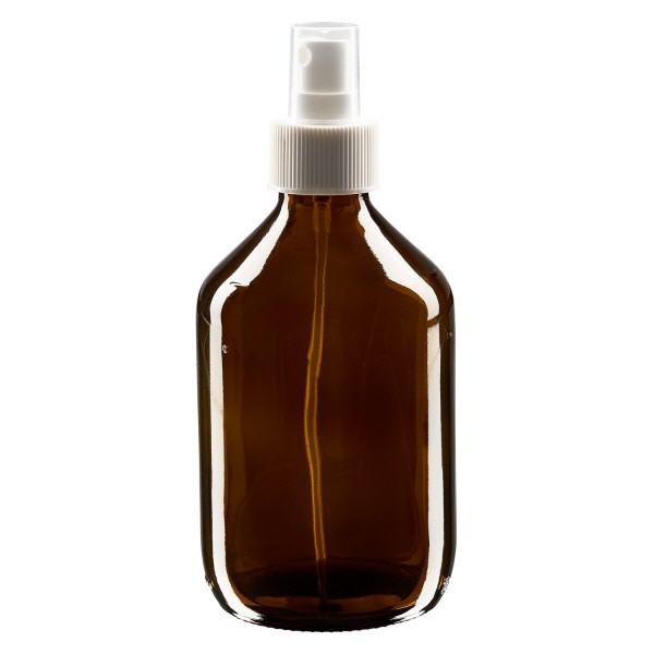 300 ml medicinflaske brun, med pumpesprøjte hvid ApoGlas. Farmaceutisk kvalitet fra EU-produktion. 28 mm (PP28) gevind. (sirup, let glasflaske) 300 ml medicinflaske brun, med pumpesprøjte hvid ApoGlas. Farmaceutisk kvalitet fra EU-produktion. 28 mm (PP28) gevind. (sirup, let glasflaske)