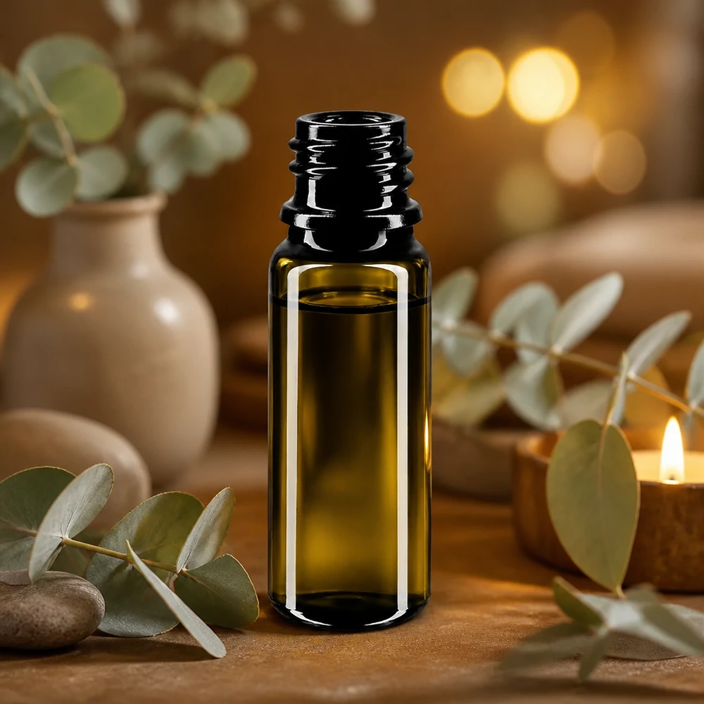 Violet glasflaske 10ml DIN 18 (Mironglas) Mironglasflaske 10 ml DIN 18 tråd violet til aromaterapi og naturkosmetik