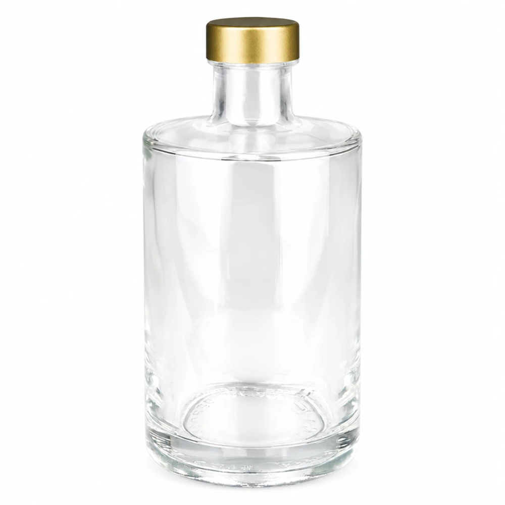 375 ml glasflaske Sam + skruelåg guld UNiTWIST® 375 ml glasflaske Sam med guld UNiTWIST skruelåg gennemsigtig tom Produktfoto
