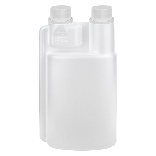 Doseringsflaske 500 ml HDPE klar (25 ml doseringskammer) Doseringsflaske 500 ml HDPE klar (25 ml doseringskammer)