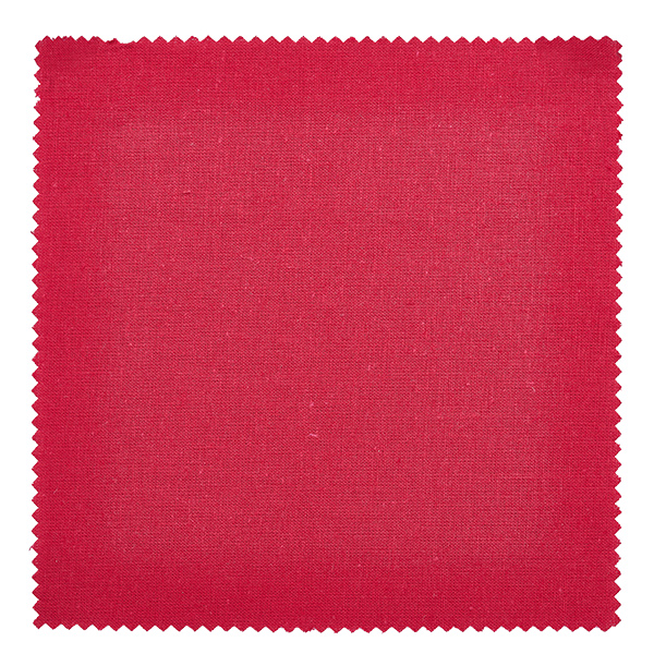 Smykkedug i stof grøn "Stars" 150x150mm firkantet Bordeauxrotes Stoff Schmuckdeckchen 15x15cm Nahaufnahme zeigt edle Stoffstruktur und saubere Zackenkante