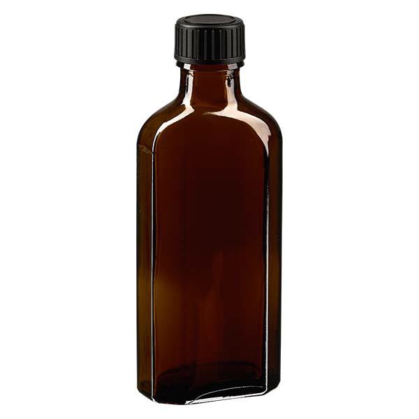 100 ml Meplat brun skruelåg med EPE-forseglingsskive 100 ml Meplat brun skruelåg med EPE-forseglingsskive