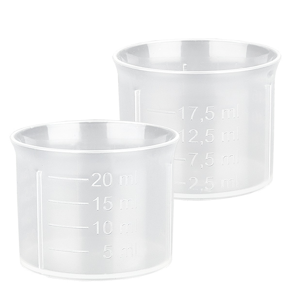 20 ml transparent doseringsbæger med skala i ApoGlas. Farmaceutisk kvalitet. 28 mm gevind. Til f.eks. ApoGlas® Euro-medicinflasker. 20 ml transparent doseringsbæger med skala i ApoGlas. Farmaceutisk kvalitet. 28 mm gevind. Til f.eks. ApoGlas® Euro-medicinflasker.
