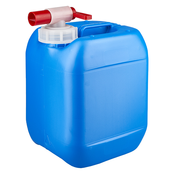 5 liters blå dunk med taphane 5 liters blå dunk med taphane