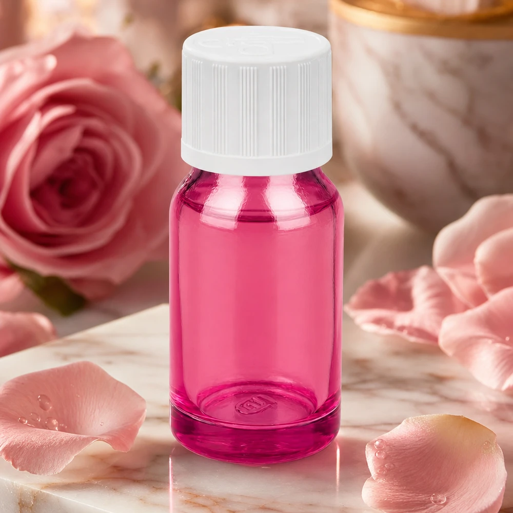10 ml flaske 11 mm skruelåg hvid standard børnesikret PurpleLine UT18/10 Kompakt 10 ml violet flaske af højkvalitetsglas til parfume og skønhedsprodukter