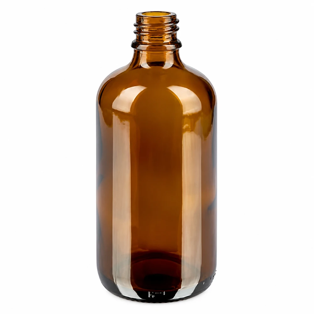 100 ml dråbeflaske 1 mm sort STD BrownLine UT18/100 Farmaceutflaske 100 ml brun med 1 mm dråbehætte sort til præcis dosering