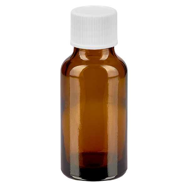 20 ml flaske 11 mm SV hvid STD BrownLine UT18/20