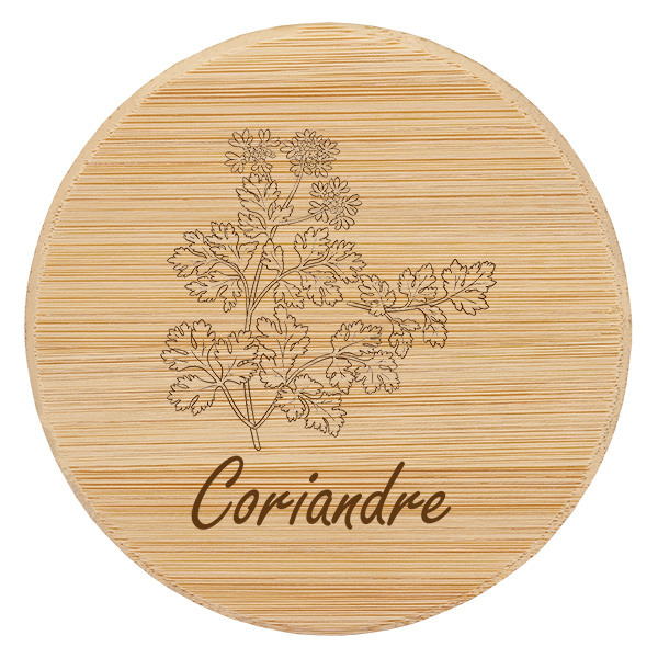 Kappe i træ "Coriandre" til WECK RR60 Kappe i træ "Coriandre" til WECK RR60