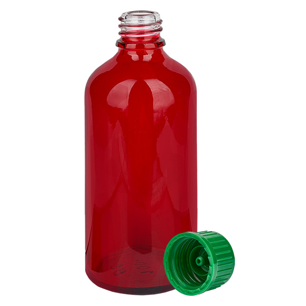 100 ml flaske 11 mm SV grøn STD RedLine UT18/100 100 ml flaske 11 mm SV grøn STD RedLine UT18/100