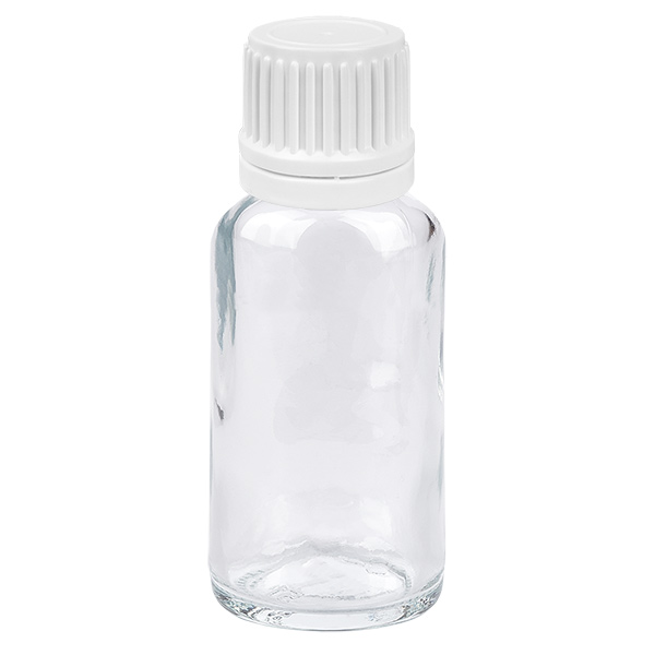 20 ml Dropperflaske 0,7 mm hvid OV ClearLine UT18/20