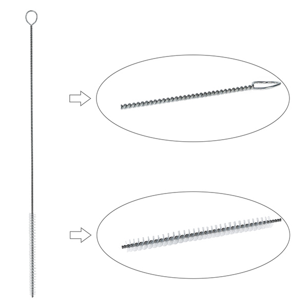 Rengøringsbørste rund størrelse M med øje ?6 mm. Ideel til rengøring af pipetter og tragte. Fremstillet af nylonbørster. 27 cm samlet længde. Rengøringsbørste rund størrelse M med øje ?6 mm. Ideel til rengøring af pipetter og tragte. Fremstillet af nylonbørster. 27 cm samlet længde.