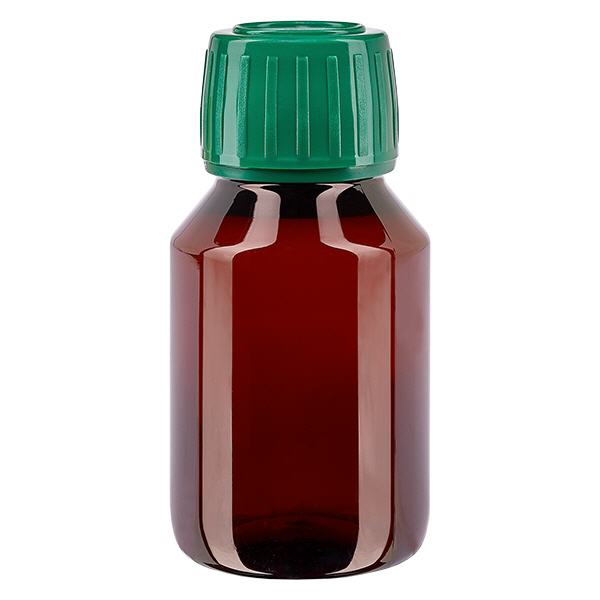 PET-flaske 50 ml med grøn hætte OV PET-flaske 50 ml med grøn hætte OV