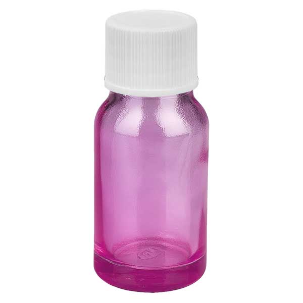 10 ml flaske 11 mm skruelåg hvid standard PurpleLine UT18/10
