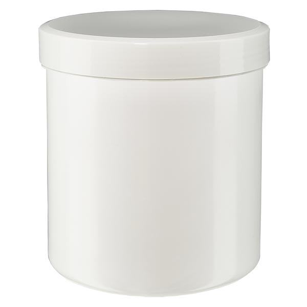 Salvedåse 30 g hvid med hvidt skruelåg (PP)