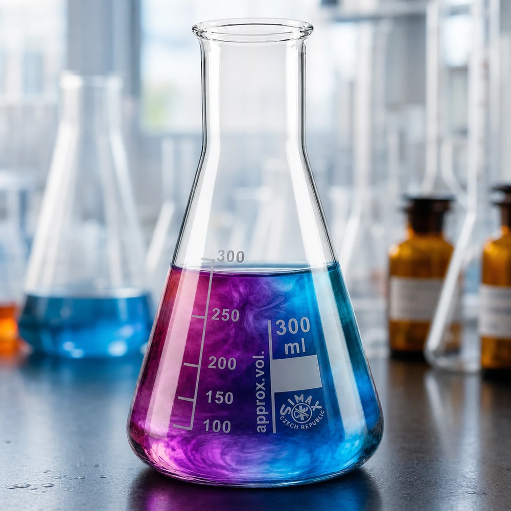 Erlenmeyer-kolbe 300 ml med smal hals Erlenmeyer-kolbe 300 ml med smal hals