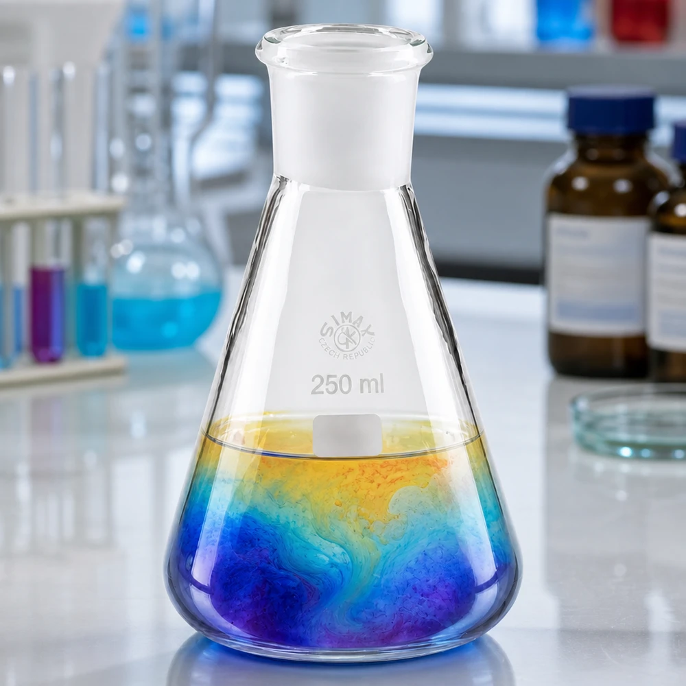 Erlenmeyer-kolbe 250 ml med standard slebet led (29/32) Erlenmeyer-kolbe 250 ml med standard slebet led (29/32)