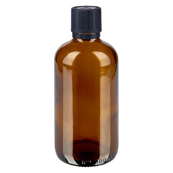 Apotfl. brun 100ml dryp v. Pr 1mm s. KiSi Bliw OV