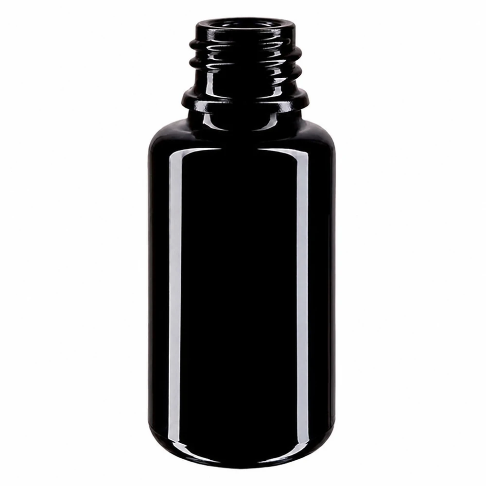 Violet glasflaske 20ml DIN 18 (Mironglas) 20 ml Orion-dråbeflaske lavet af violet Miron-glas af høj kvalitet til æteriske olier og tinkturer