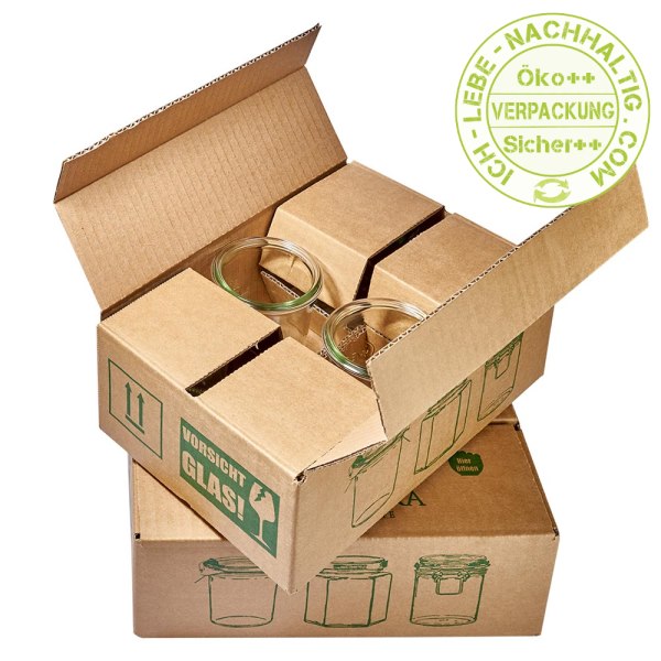 Sæt med 24 Weck-krukker 370 ml Briller Sæt med 24 Weck-krukker 370 ml Briller
