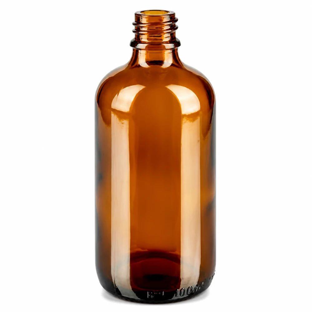 100 ml flaske 11 mm SV grøn STD BrownLine UT18/100 Brun 100 ml glasflaske med 11 mm gevind til sikker opbevaring af medicin og tinkturer