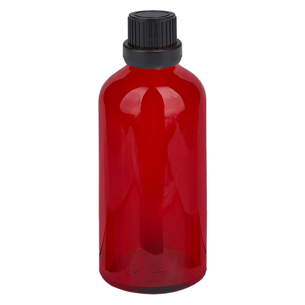 100 ml flaske 11 mm SV sort OV RedLine UT18/100