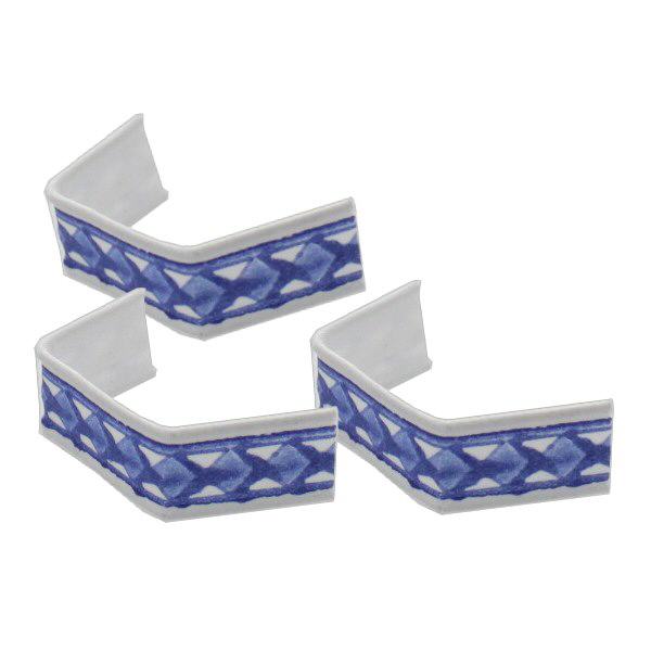 1 U-clip af papir, længde 40, blå/hvid