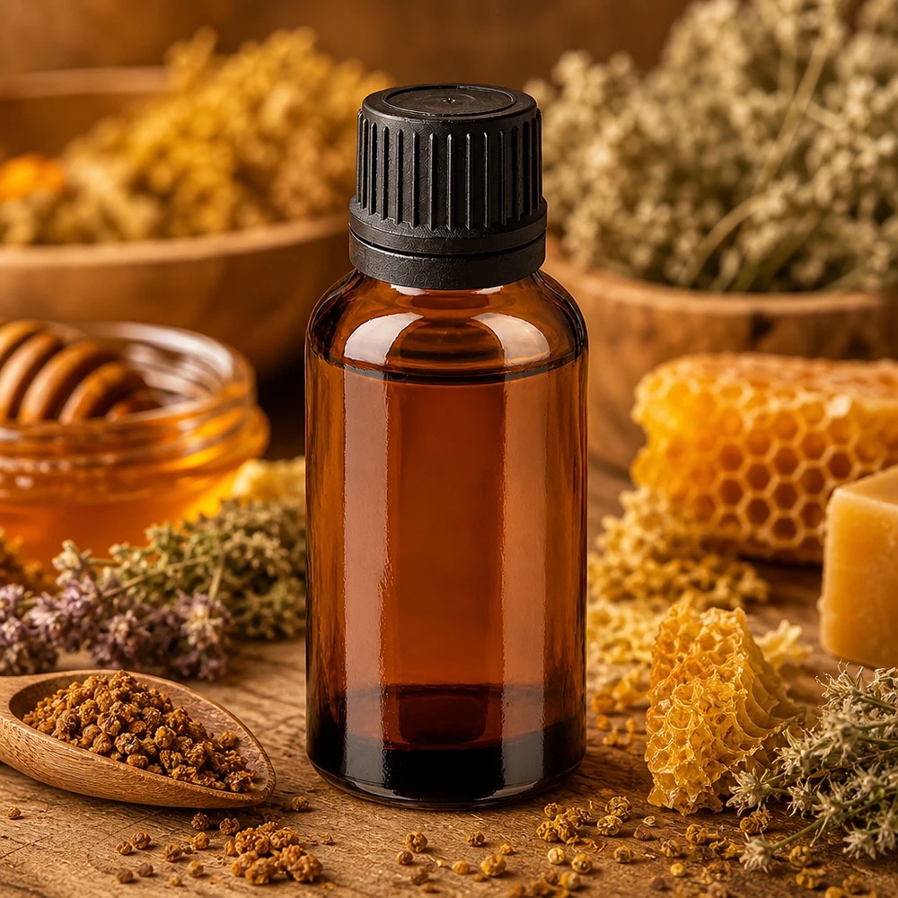 30 ml dråbeflaske 1 mm sort OV BrownLine UT18/30 30 ml dråbeflaske med 1 mm åbning, ideel til homøopatiske tinkturer og naturmedicin