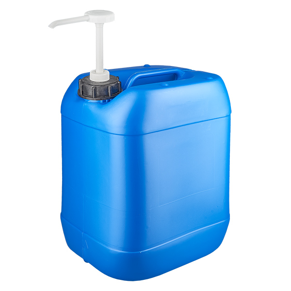 20 liters blå dunk med doseringspumpe 20 liters blå dunk med doseringspumpe