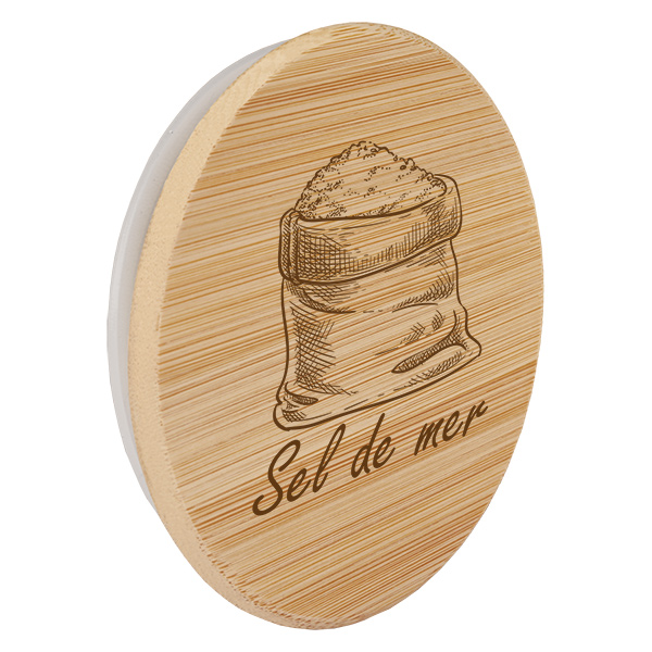 Kappe i træ "sel de mer" til WECK RR60 Kappe i træ "sel de mer" til WECK RR60