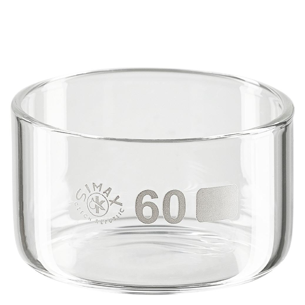 Krystalliseringsskål 60 ml uden tud Borosilikat Krystalliseringsskål 60 ml uden tud Borosilikat