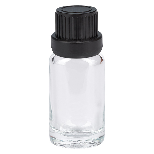10 ml flaske 11 mm SV sort OV ClearLine UT18/10 10 ml flaske 11 mm SV sort OV ClearLine UT18/10