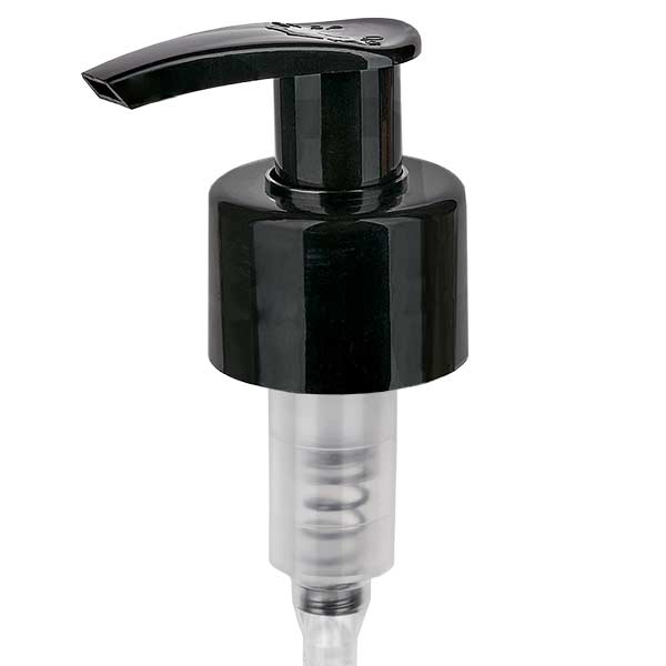 Dispenserpumpe sort standard PP28 ApoGlas. Farmaceutisk kvalitet. 28 mm gevind. Til f.eks. ApoGlas® Euro-medicinflasker. Dispenserpumpe sort standard PP28 ApoGlas. Farmaceutisk kvalitet. 28 mm gevind. Til f.eks. ApoGlas® Euro-medicinflasker.