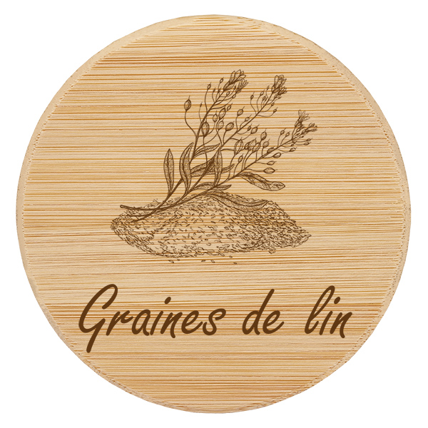 Kappe i træ "Graines de lin" til WECK RR100 Kappe i træ "Graines de lin" til WECK RR100