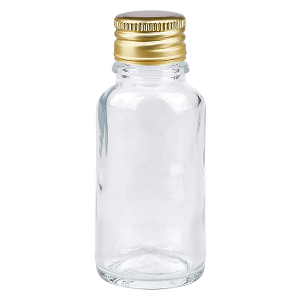 20 ml flaske 11 mm SV Alu-Gold STD ClearL. UT18/20