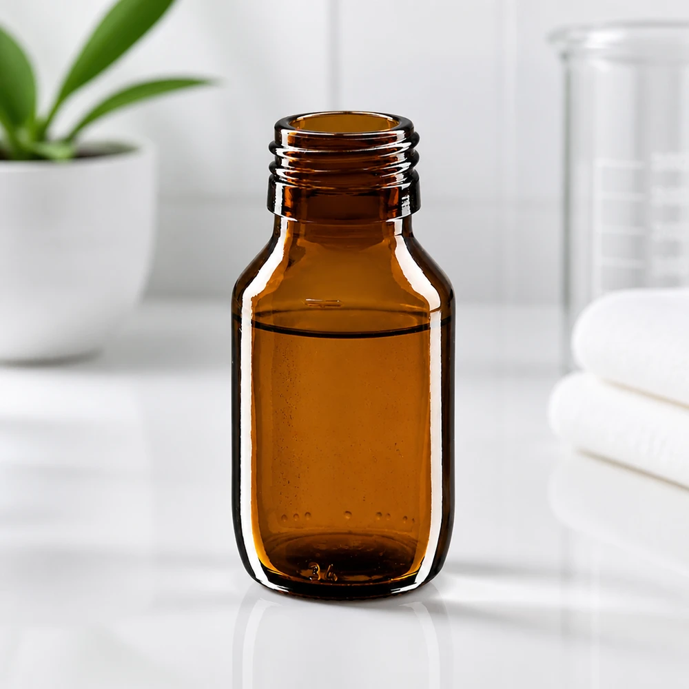 50 ml medicinflaske brun, uden hætte PP28 ApoGlas. Farmaceutisk kvalitet fra EU-produktion. 28 mm gevind. (sirup, let glasflaske) 50 ml medicinflaske brun, uden hætte PP28 ApoGlas. Farmaceutisk kvalitet fra EU-produktion. 28 mm gevind. (sirup, let glasflaske)