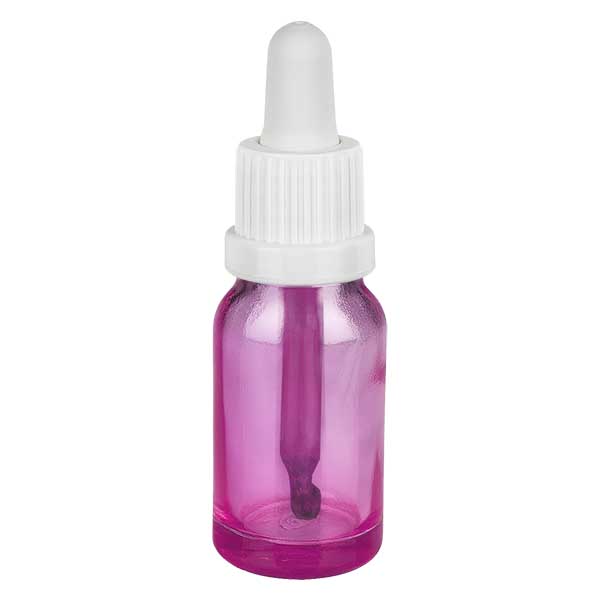 10 ml pipetteflaske hvid Originality skruelåg PurpleLine UT18/10