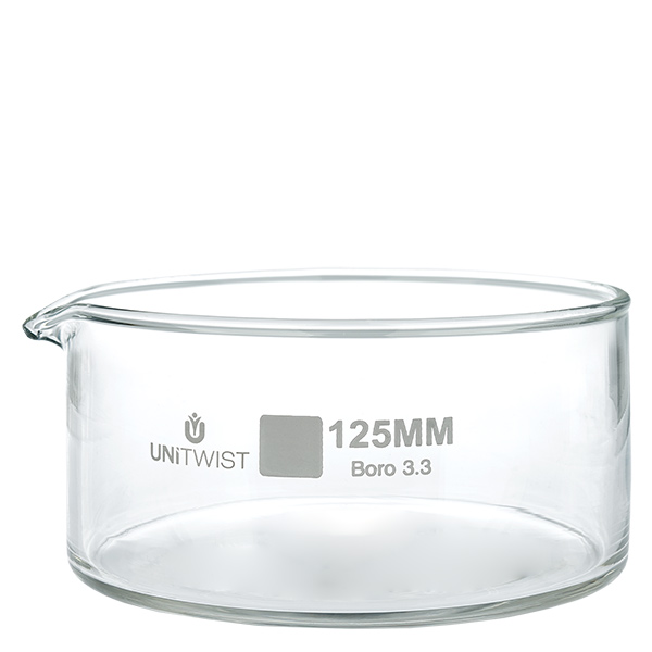 Krystalliseringsskål ø125mm borosilikatglas UNiTWIST Krystalliseringsskål ø125mm borosilikatglas UNiTWIST