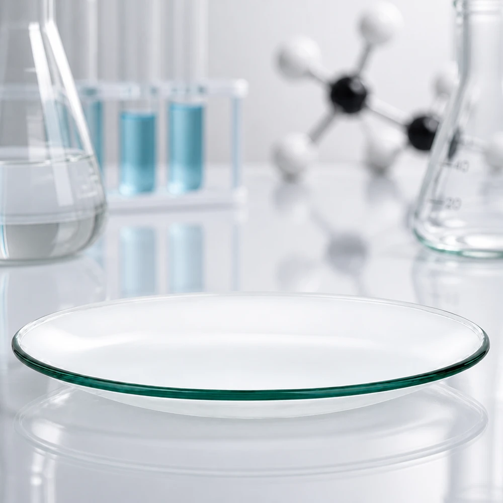 Laboratorieglas urglasskål 110 mm i diameter med glat overflade til kemiske analyser