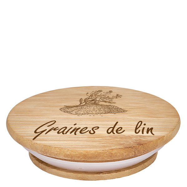 Kappe i træ "Graines de lin" til WECK RR100 Kappe i træ "Graines de lin" til WECK RR100