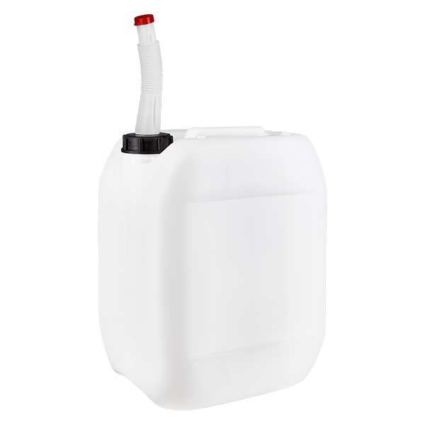 Beholder 10 liter med Flex-udløbsrør Beholder 10 liter med Flex-udløbsrør