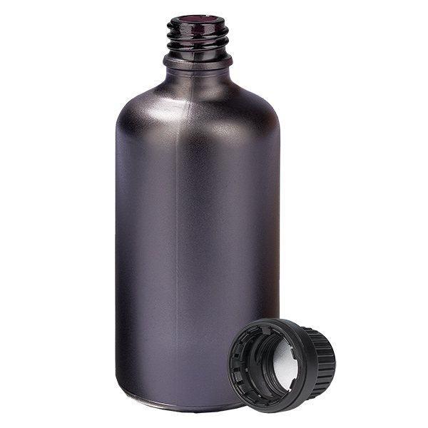100 ml Flas. 11mm SV sort OV BlackLine UT18/100 100 ml Flas. 11mm SV sort OV BlackLine UT18/100
