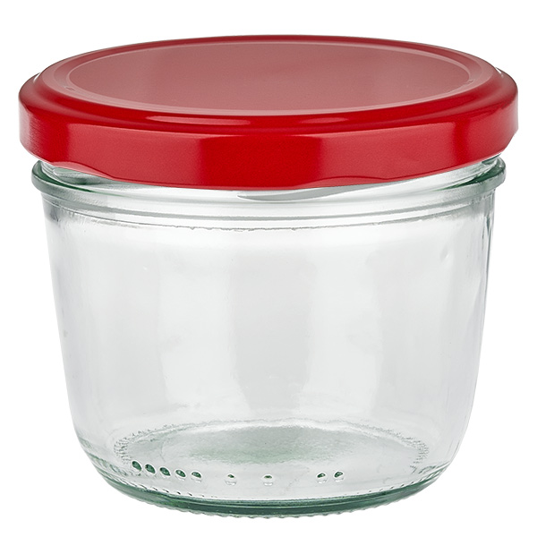 230 ml Briller + BasicSeal-låg rød UNiTWIST