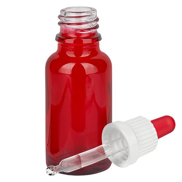 20 ml pipetteflaske hvid/rød OV RedLine UT18/20 20 ml pipetteflaske hvid/rød OV RedLine UT18/20