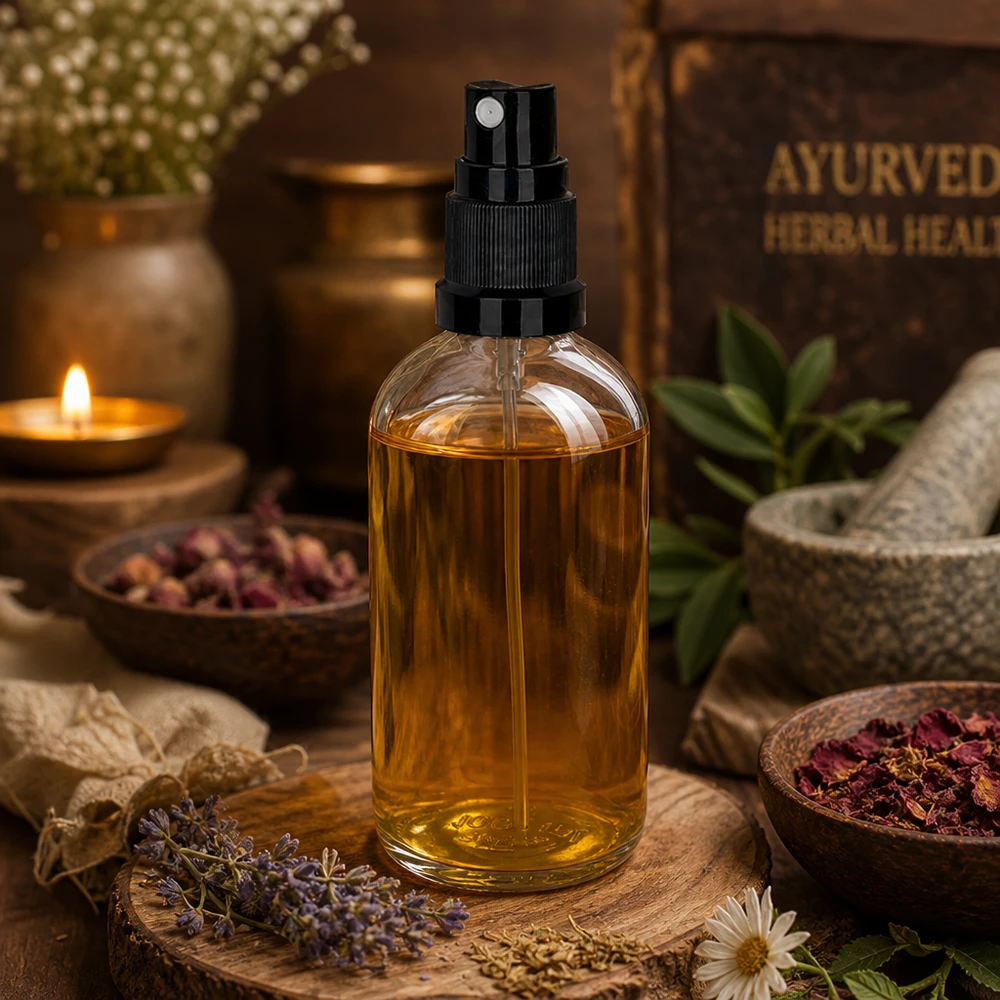 100 ml sprayflaske sort/tr. STD ClearLine UT18/100 Ayurvedisk urteoliesprayflaske, 100 ml, gennemsigtigt glas, sort forstøver, ClearLine UT18